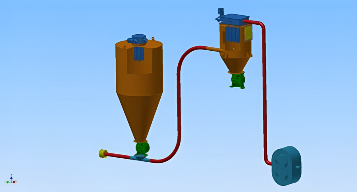 An example of a Vacuum Conveyor System from Aptech